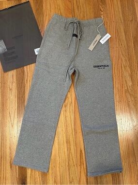 NEW Fear Of God Essentials Dark Oat Uncuffed Sweatpants - Sizes XS, S, M, L, XL